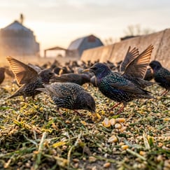 eating silage