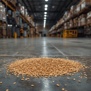 spilled grain